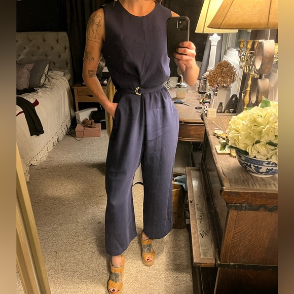 Micheal Kors Woman’s Jumpsuit Wide-Leg Ankle Cropped - Picture 2 of 5